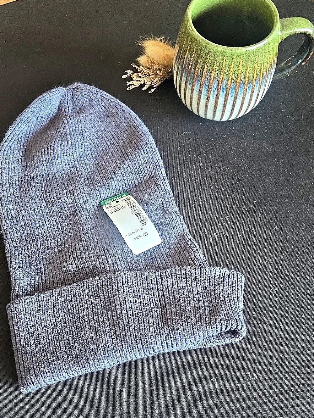 Simons Ribbed Beanie in Grey Mauve Star Trek Wardrobe S4 Toronto